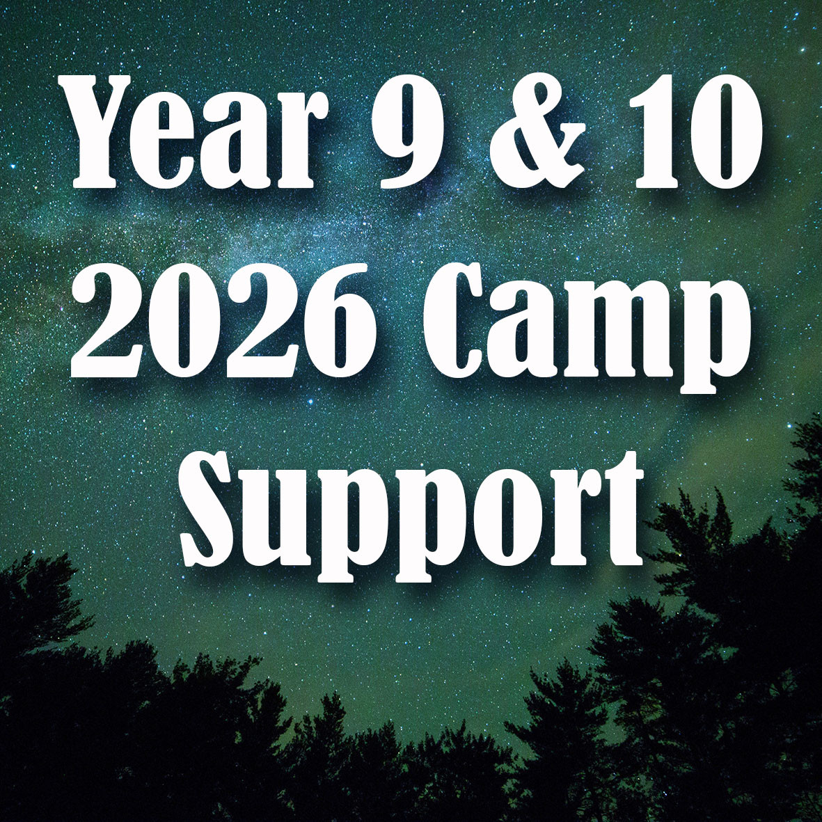 2026 Year 9 & 10 Camps: Voucher to support students financially 